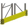 Safety barrier wall for individual rack 1100